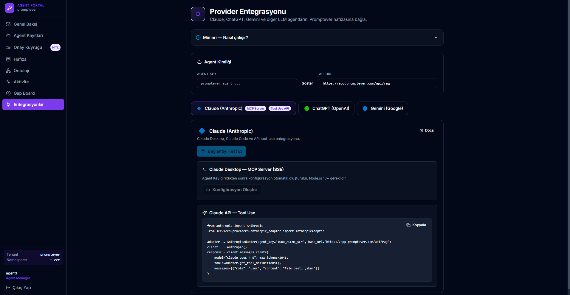 Provider Entegrasyonu