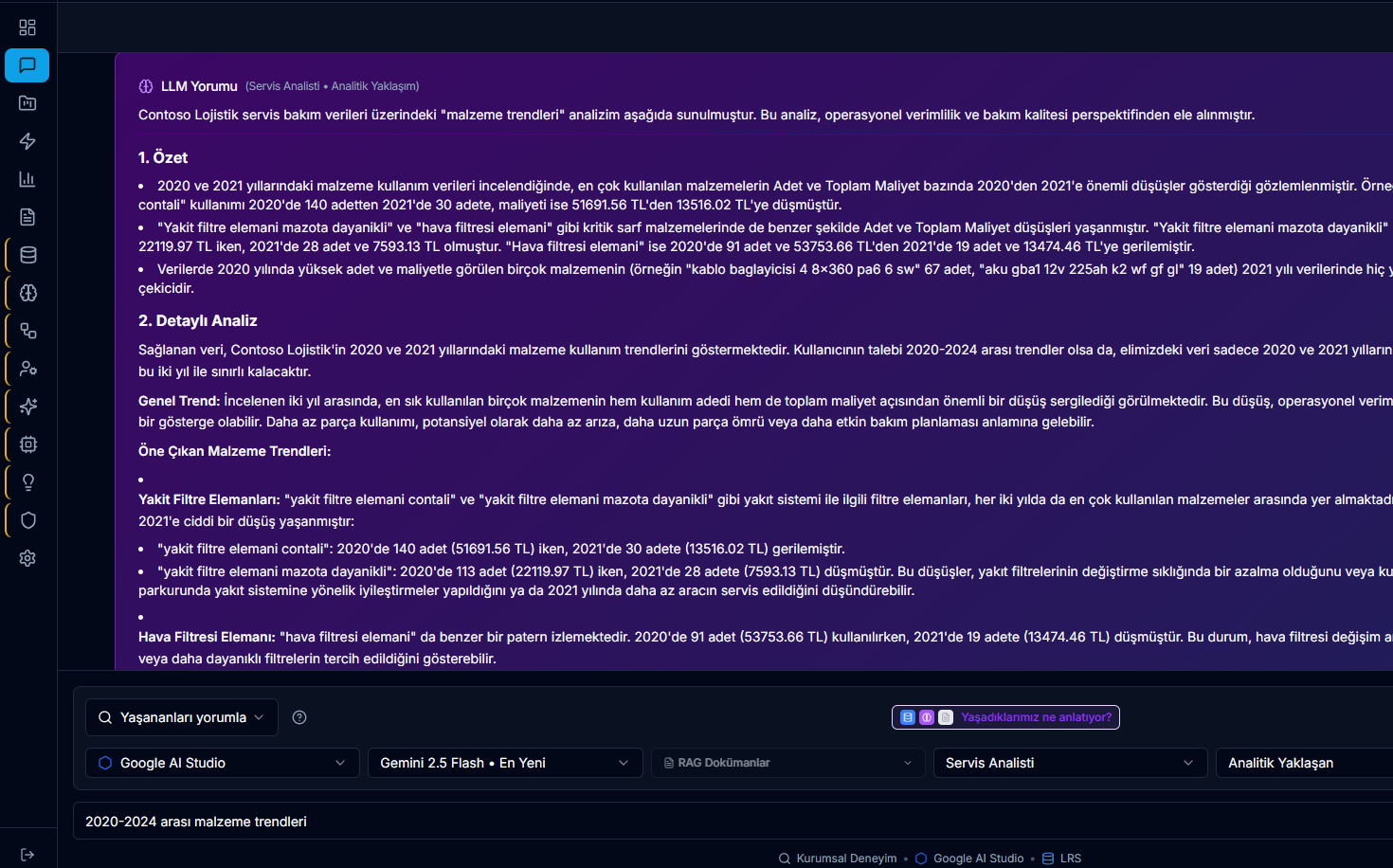 Yapay Zeka + Hafıza — LLM yorum