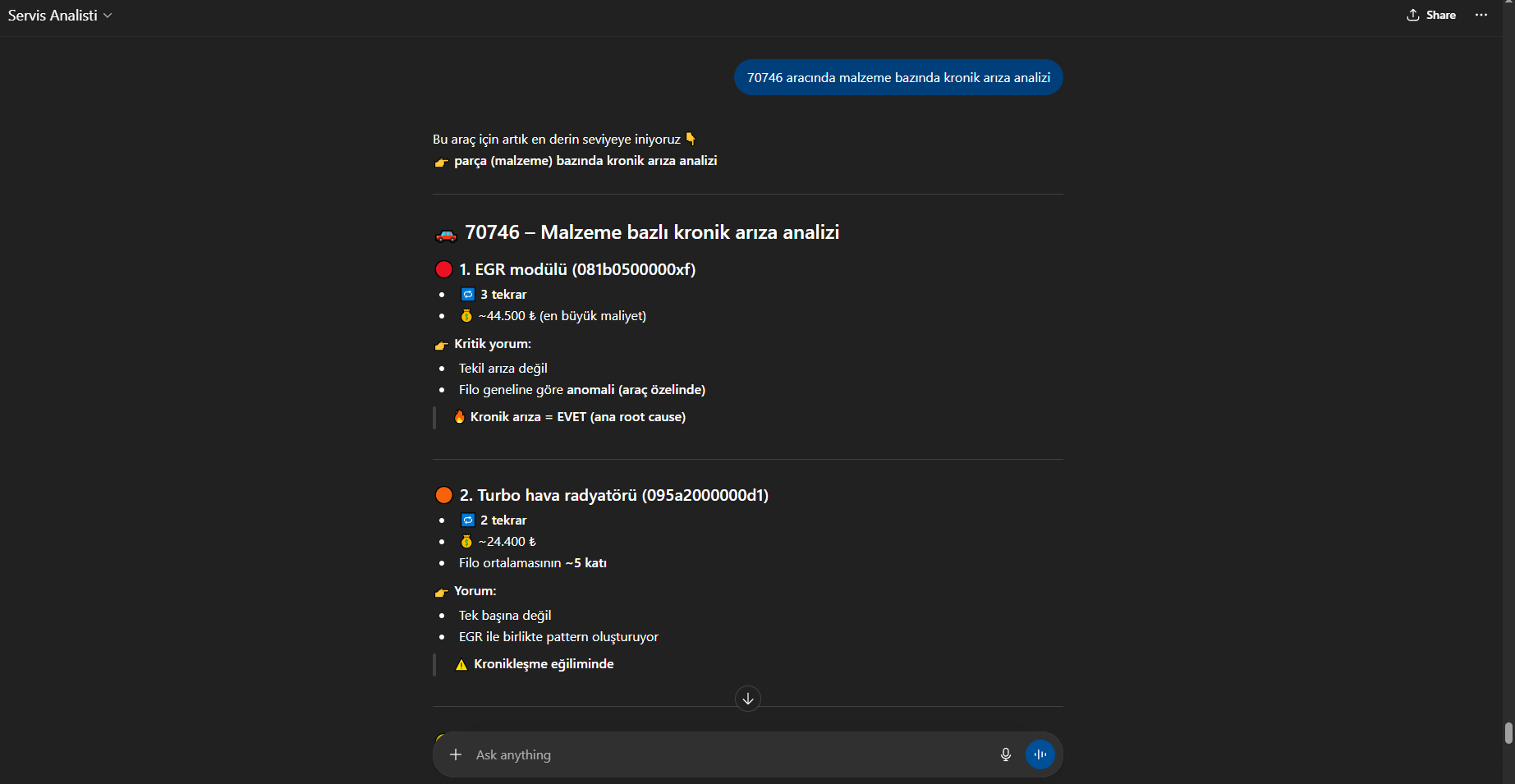Agent Ekosistemi — kronik arıza